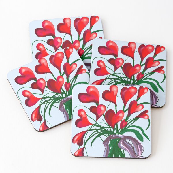 Item preview, A dozen red love hearts  designed and sold by Joyride Art and Design UK.