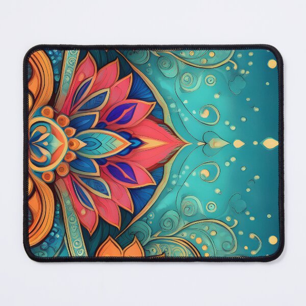 Item preview, Bright blue Kashmir pattern -1- designed and sold by Dutchie-in-Gemany.