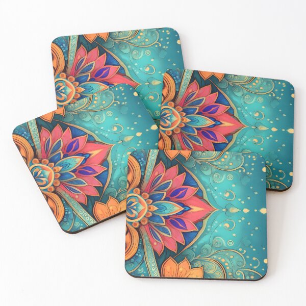 Item preview, Bright blue Kashmir pattern -1- designed and sold by Dutchie-in-Gemany.