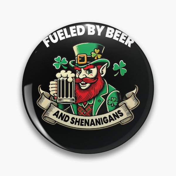 Item preview, St. Patrick's Day Funny Leprechaun With Beer designed and sold by LuminOrb.