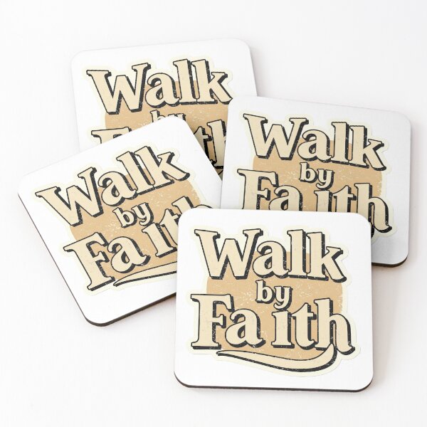 Item preview, This vintage-inspired features the phrase 'Walk by Faith'  designed and sold by lotus2lin.