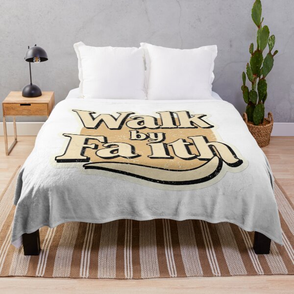 Item preview, This vintage-inspired features the phrase 'Walk by Faith' designed and sold by lotus2lin.