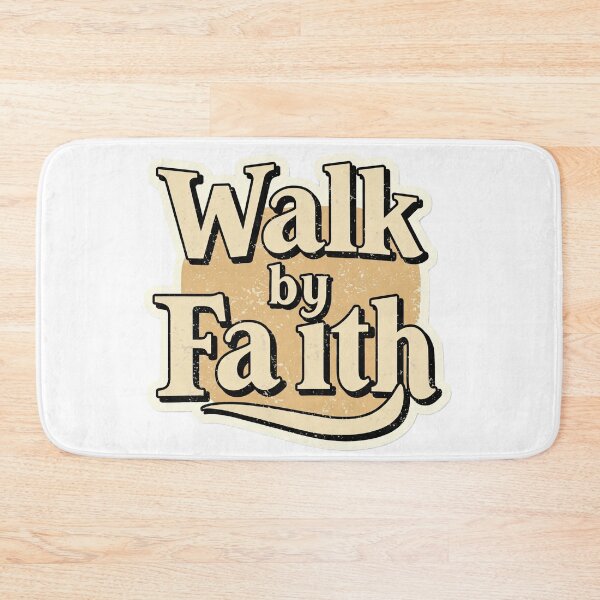 Item preview, This vintage-inspired features the phrase 'Walk by Faith'  designed and sold by lotus2lin.