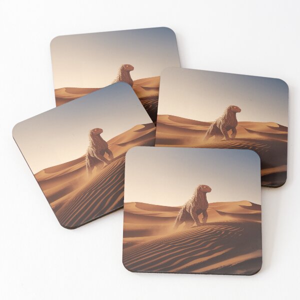 Item preview,   "Majestic Reptilian Creature on Desert Dune at Twilight" designed and sold by AnimalAirtistry.