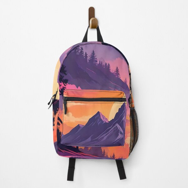 Item preview, Adventure Awaits Retro Style Art – Mountain Biking at Sunset designed and sold by artOfCal013.