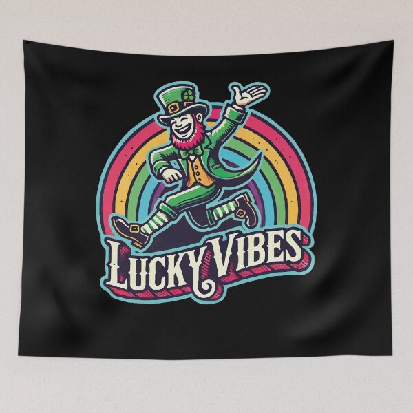 Item preview, St. Patrick's Day Lucky Vibes Rainbow designed and sold by LuminOrb.