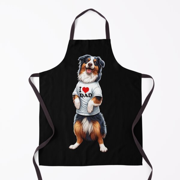 Item preview, Australian Shepherd Dad I Love Dad Australian Shepherd Lover designed and sold by Kimberley King Art King Art.
