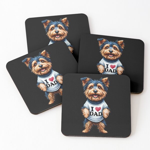 Item preview, Australian Terrier Dad I Love Dad Australian Terrier Lover designed and sold by Kimberley King Art  King Art.