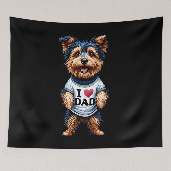 Item preview, Australian Terrier Dad I Love Dad Australian Terrier Lover designed and sold by Kimberley King Art  King Art.