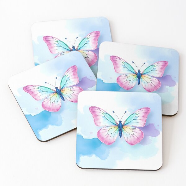 Item preview, Vibrant Butterfly Watercolor Motif designed and sold by Shirtastically.