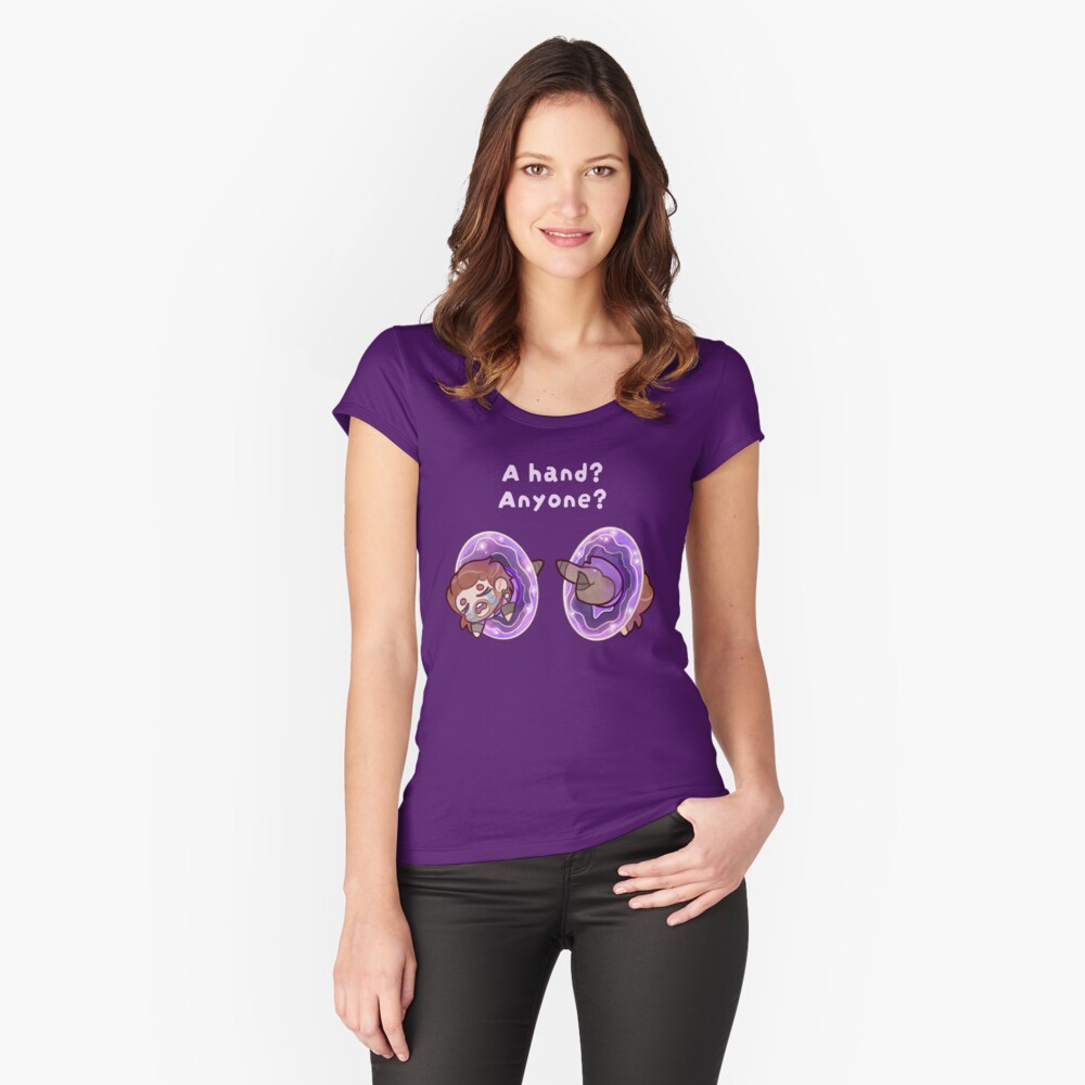 Item preview, Fitted Scoop T-Shirt designed and sold by ArtLadyCerberus.