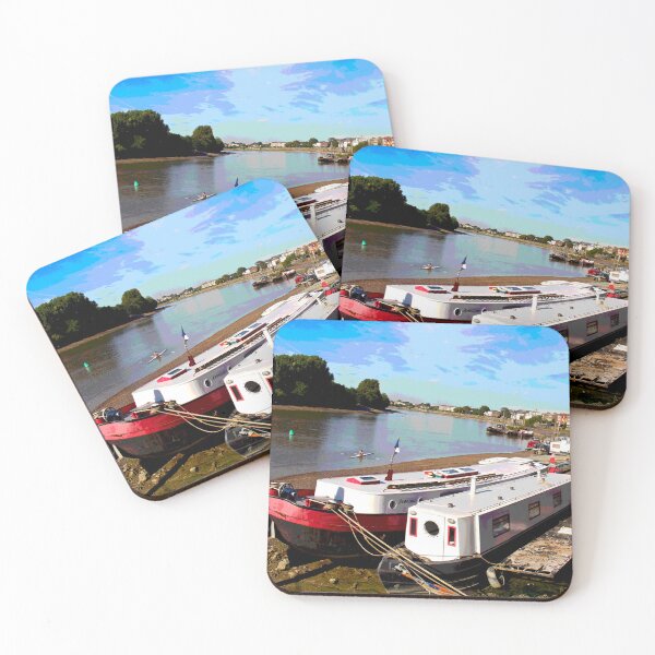 Item preview, Houseboats on the Thames! designed and sold by Mickangelhere.