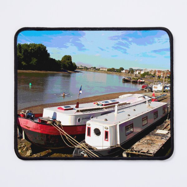 Item preview, Houseboats on the Thames! designed and sold by Mickangelhere.
