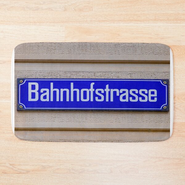 Item preview, Bahnhofstrasse on a Placard designed and sold by Mats Silvan.