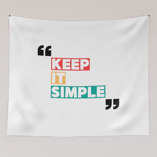 Item preview, keep It simple designed and sold by PixelReflect.