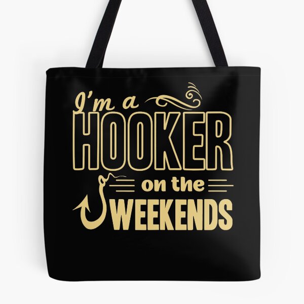 Item preview, I'm A Hooker On The Weekends Funny Dad Fishing Gear Gift T-Shirt designed and sold by StreetArtPro.