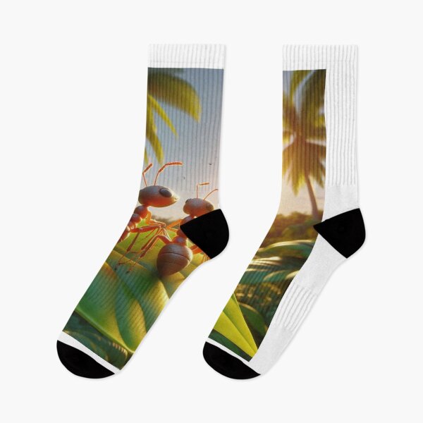 Item preview, Two Ant Pals Enjoying the View - Tropical Sunset Design  designed and sold by choder61.