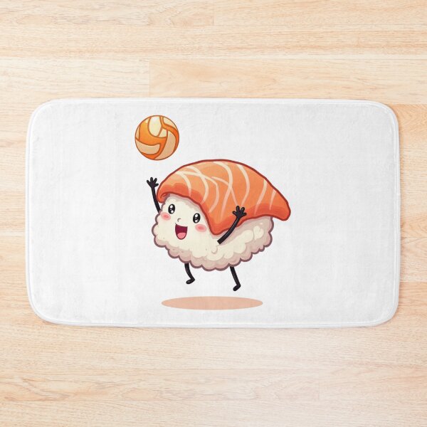 Item preview, Funny Kawaii Sushi Playing Ball designed and sold by Adrian Kane.