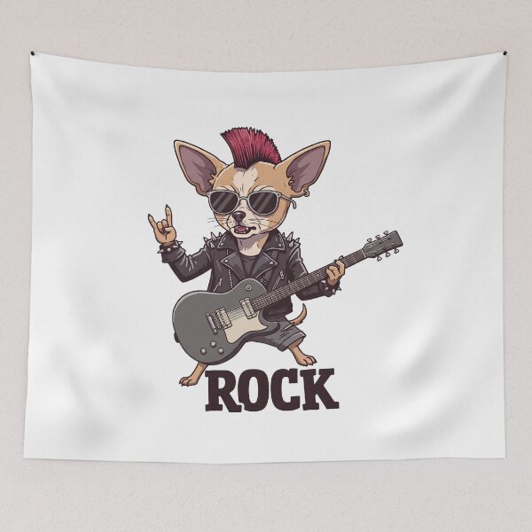 Item preview, Rock 'n' Roll Chihuahua with a Guitar designed and sold by Drevorezkin.