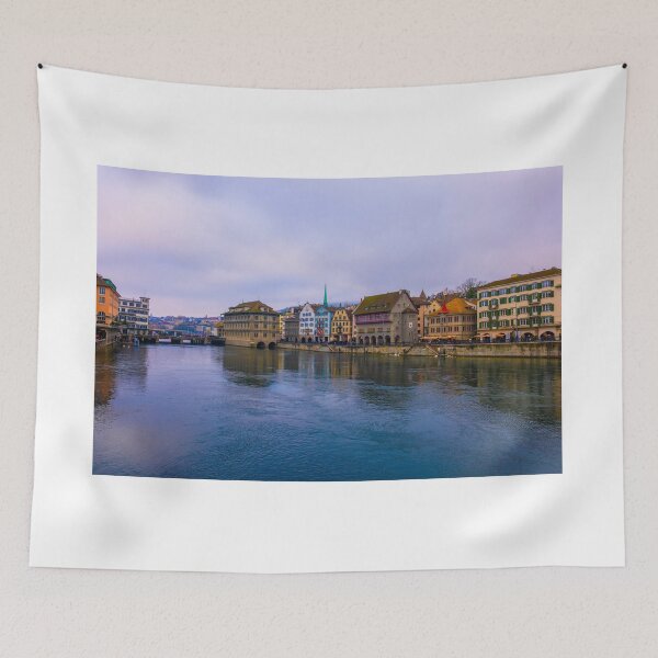 Item preview, Cityscape and House on River Limmat in City of Zurich designed and sold by Mats Silvan.