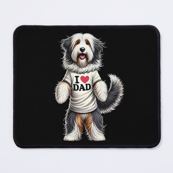 Item preview, Bearded Collie Dad I Love Dad Bearded Collie Lover designed and sold by Kimberley King Art King Art.