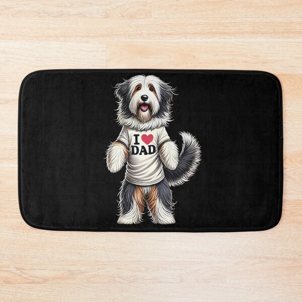 Item preview, Bearded Collie Dad I Love Dad Bearded Collie Lover designed and sold by Kimberley King Art  King Art.