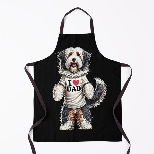 Item preview, Bearded Collie Dad I Love Dad Bearded Collie Lover designed and sold by Kimberley King Art King Art.