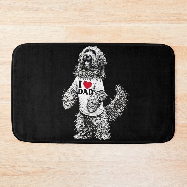 Item preview, Bergamasco Shepherd Dad I Love Dad Bergamasco Shepherd Lover designed and sold by Kimberley King Art  King Art.
