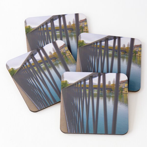 Item preview, Walkway and the Historical Covered Wood Bridge Holzbrücke over River Aare designed and sold by Mats Silvan.