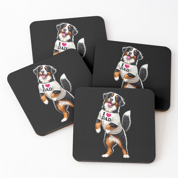 Item preview, Bernese Mountain Dog Dad I Love Dad Bernese Mountain Dog Lover designed and sold by Kimberley King Art  King Art.