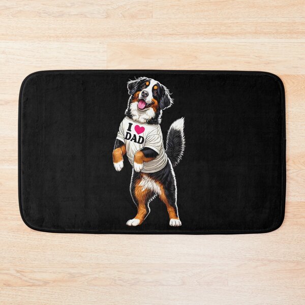 Item preview, Bernese Mountain Dog Dad I Love Dad Bernese Mountain Dog Lover designed and sold by Kimberley King Art  King Art.