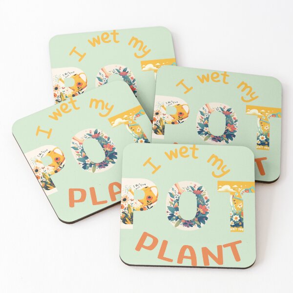 Item preview, I Wet My Plants - Funny Gardening Watering Can Design , pot plants, pothead, I love tree, I love vegetables  designed and sold by Gallery-yuuna .