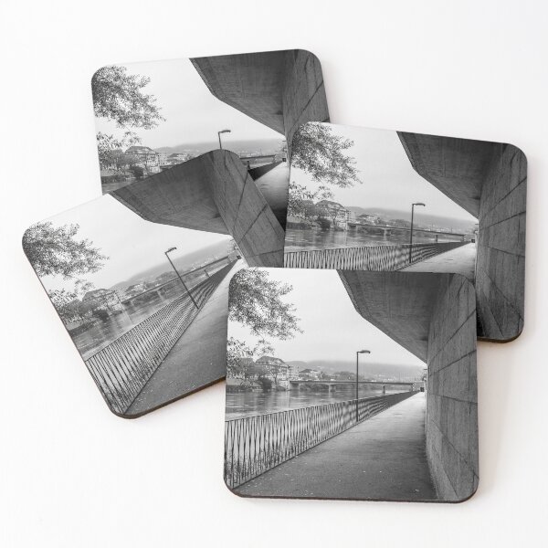 Item preview, Walkway with Railing and Modern Bridge over River Aare designed and sold by Mats Silvan.