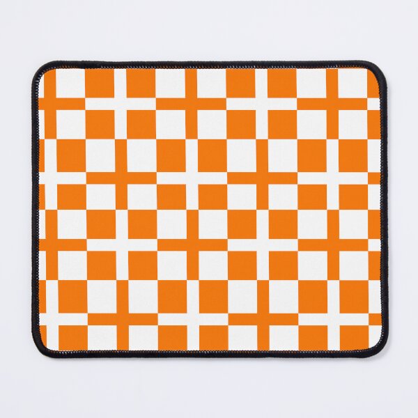 Item preview, Orange White Cross Check Stripes Pattern designed and sold by PatternTitan.