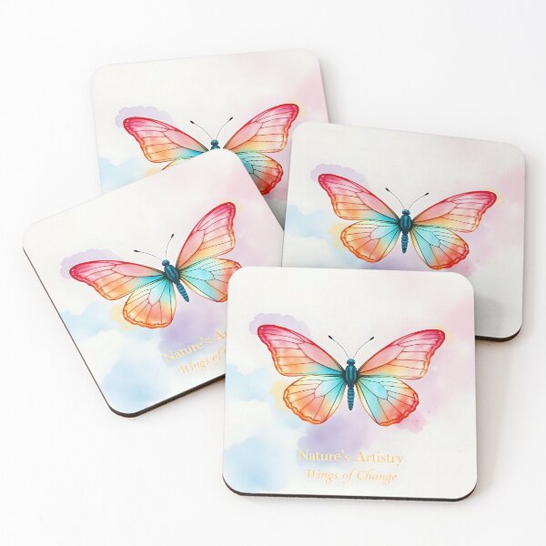 Item preview, Ethereal Butterfly Wings in Soft Hues - Tranquil Beauty designed and sold by Shirtastically.
