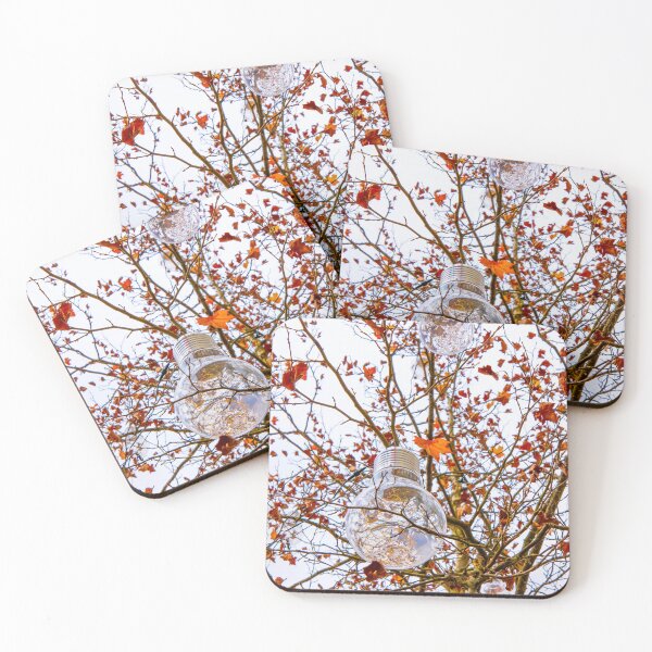 Item preview, Classic Light Bulb Hanging in an Autumn Tree with Leaf designed and sold by Mats Silvan.