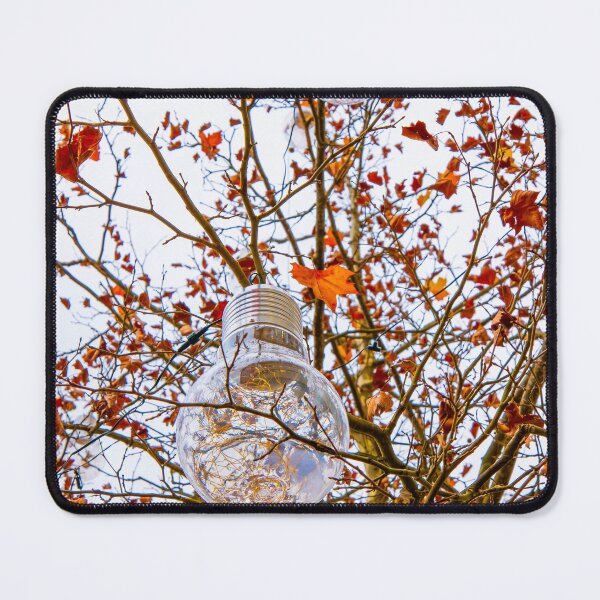 Item preview, Classic Light Bulb Hanging in an Autumn Tree with Leaf designed and sold by Mats Silvan.