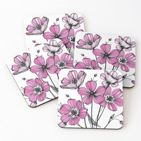 Item preview, Pink Flower Sketch designed and sold by In-Spirit24.