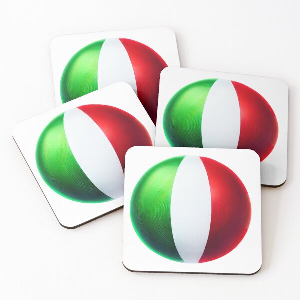 Item preview, Italy Circle Flag Watercolour Style designed and sold by FlagWardrobe.