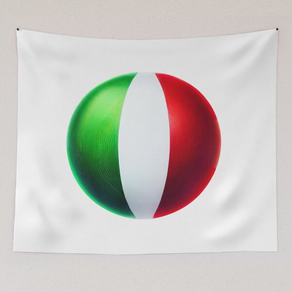 Item preview, Italy Circle Flag Watercolour Style designed and sold by FlagWardrobe.