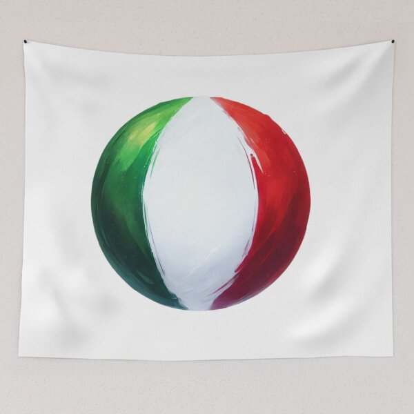 Item preview, Italy Circle Flag Watercolour Style designed and sold by FlagWardrobe.