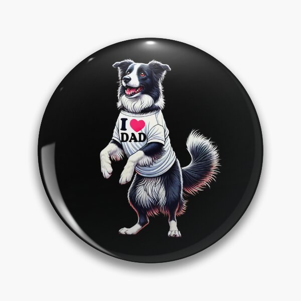 Item preview, Border Collie Dad I Love Dad Border Collie Lover designed and sold by Kimberley King Art  King Art.