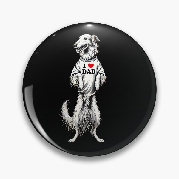 Item preview, Borzoi Dad I Love Dad Borzoi Lover designed and sold by Kimberley King Art  King Art.
