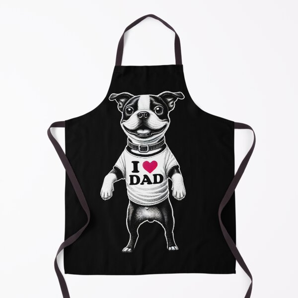 Item preview, Boston Terrier Dad I Love Dad Boston Terrier Lover designed and sold by Kimberley King Art King Art.