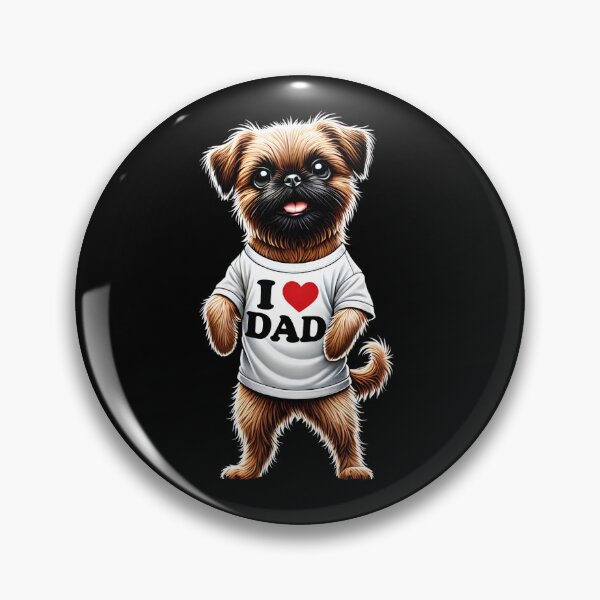 Artikelvorschau, Brüsseler Griffon Papa Ich liebe Papa Brüsseler Griffon Liebhaber entworfen und verkauft von Kimberley King Art King Art.