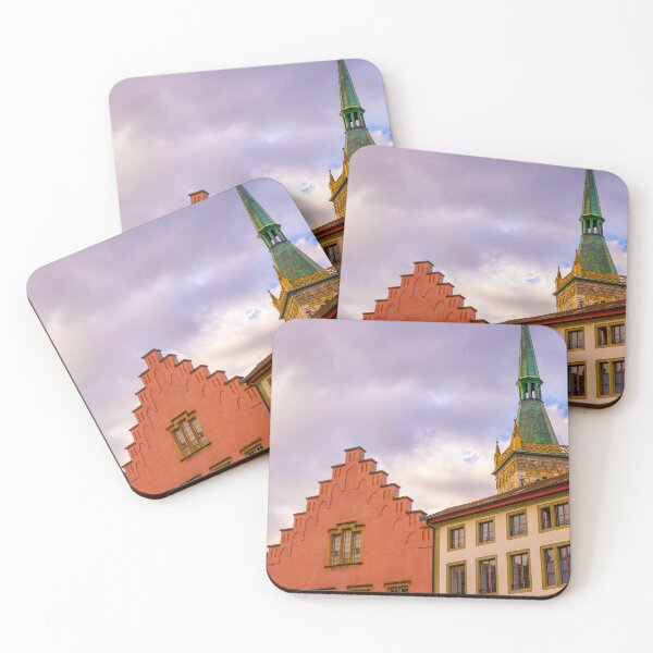 Item preview, Town ​​hall and Theater and Church Tower in Old Town in Biel, Bienne designed and sold by Mats Silvan.