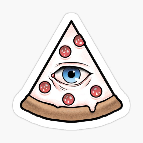 Vista previa del artículo con la obra «En la pizza confiamos», diseñado y vendido por D'Urbo Design.