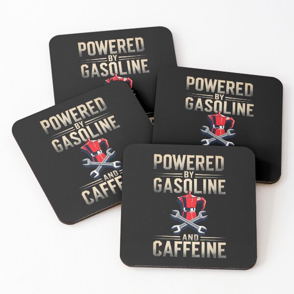 Item preview, Powered By Gasoline And Caffeine designed and sold by GrumpyFella.