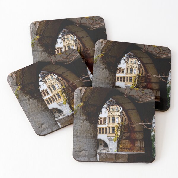 Item preview, Arch in Old Town with Corner House in a Sunny Autumn Day in City of Biel, Bienne designed and sold by Mats Silvan.