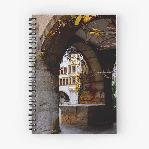 Item preview, Arch in Old Town with Corner House in a Sunny Autumn Day in City of Biel, Bienne designed and sold by Mats Silvan.